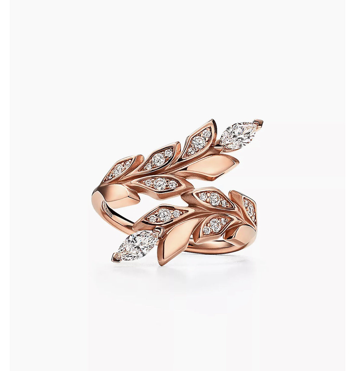 Tiffany Victoria Vine Bypass Ring - 18K Rose Gold