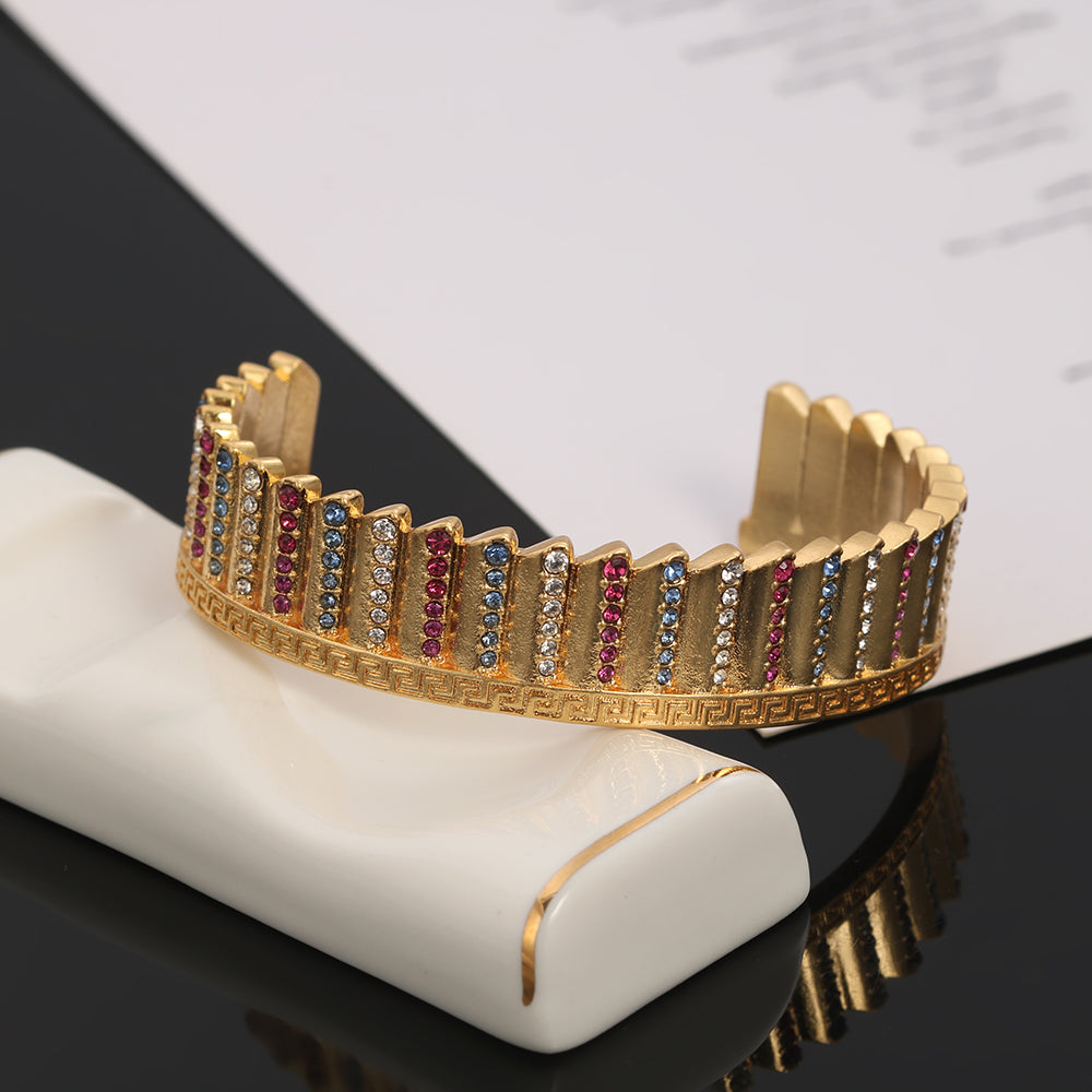 Celine Triomphe Ver Open Cuff Bracelet