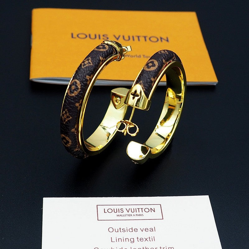 Louis Vuitton Signature Earrings - 18K Yellow Gold