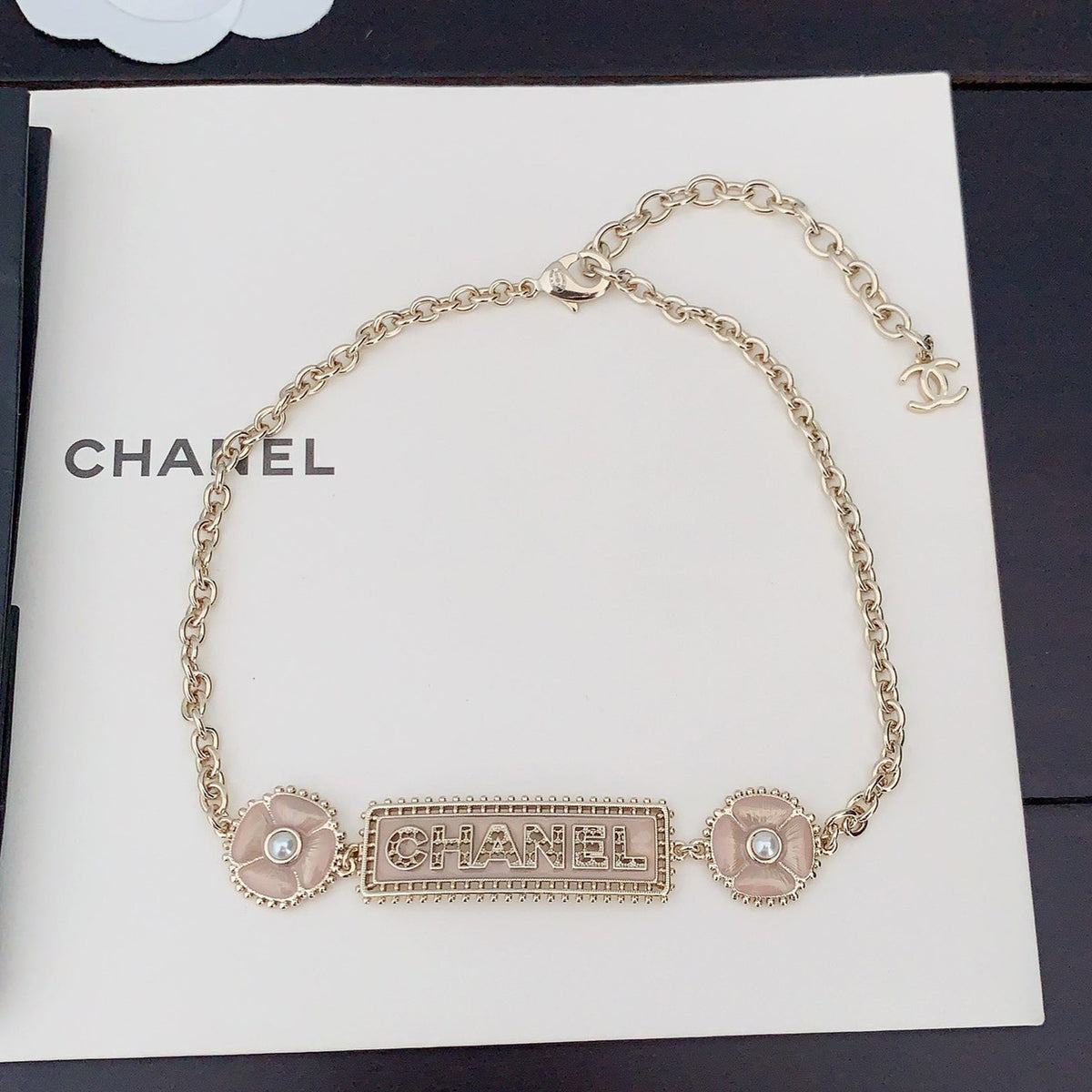 Chanel Resin Diamond Necklace