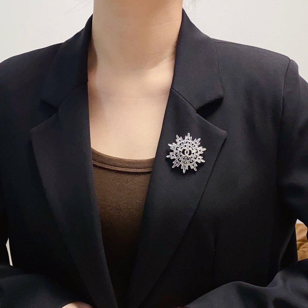 Chanel Snow Flower Brooch