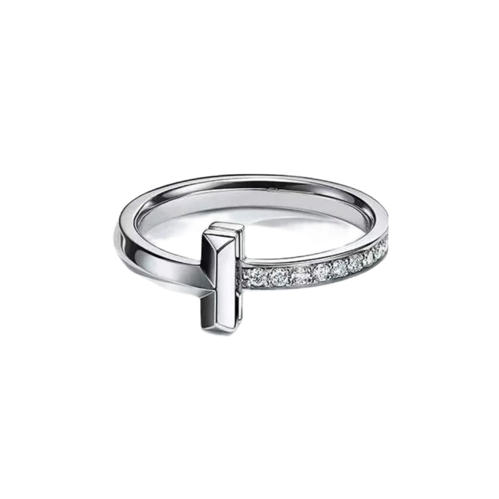 Tiffany T1 Moissanite Ring - 3.5 mm Width - 18K Gold