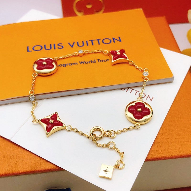 Louis Vuitton Blossom Red Flower Bracelet