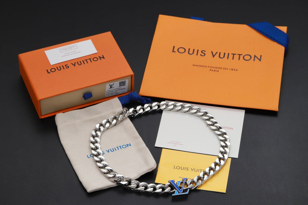 Louis Vuitton Blue Chain Necklace