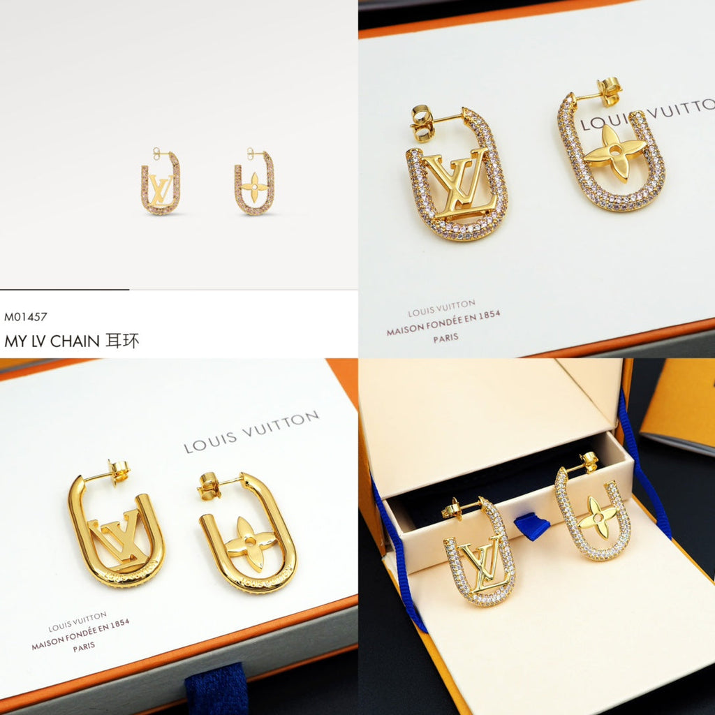 Louis Vuitton My Chain Earrings - 18K Yellow Gold