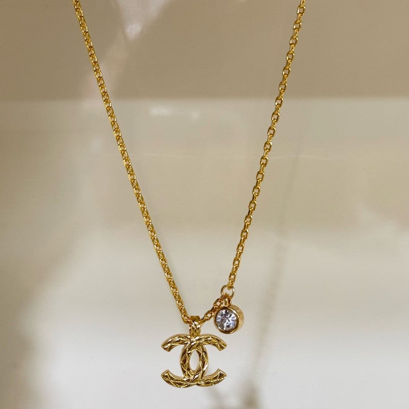Chanel 26P Diamond Gold Necklace