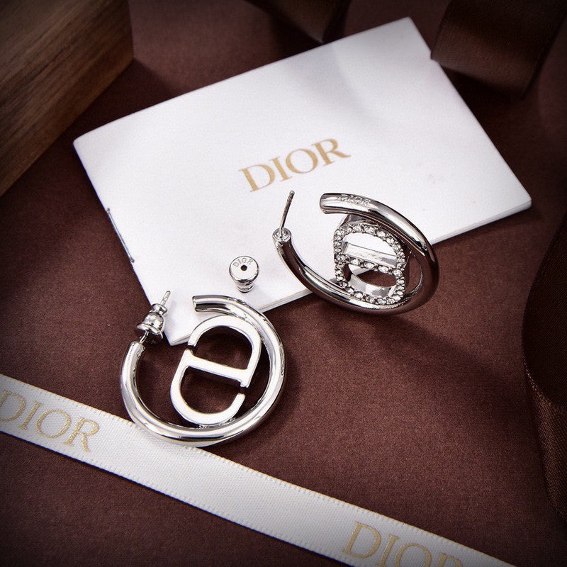 Dior Diamond Earrings - 18K White Gold