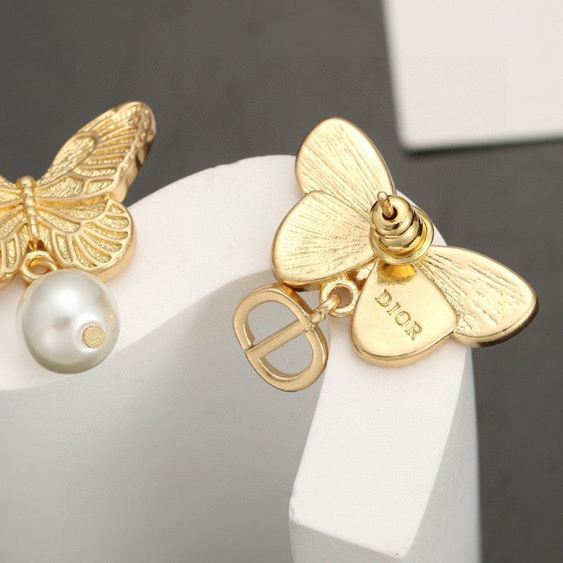 Dior Butterfly Earrings
