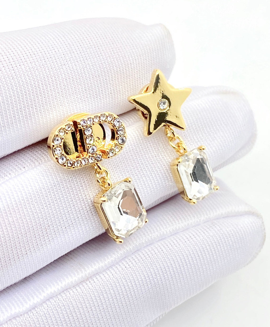 Dior Star Crystal Earrings