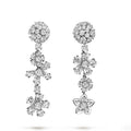 Folie Des Pres Earrings - 18K White Gold