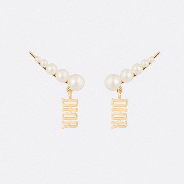 Dior Revolution Resin Pearl Earrings
