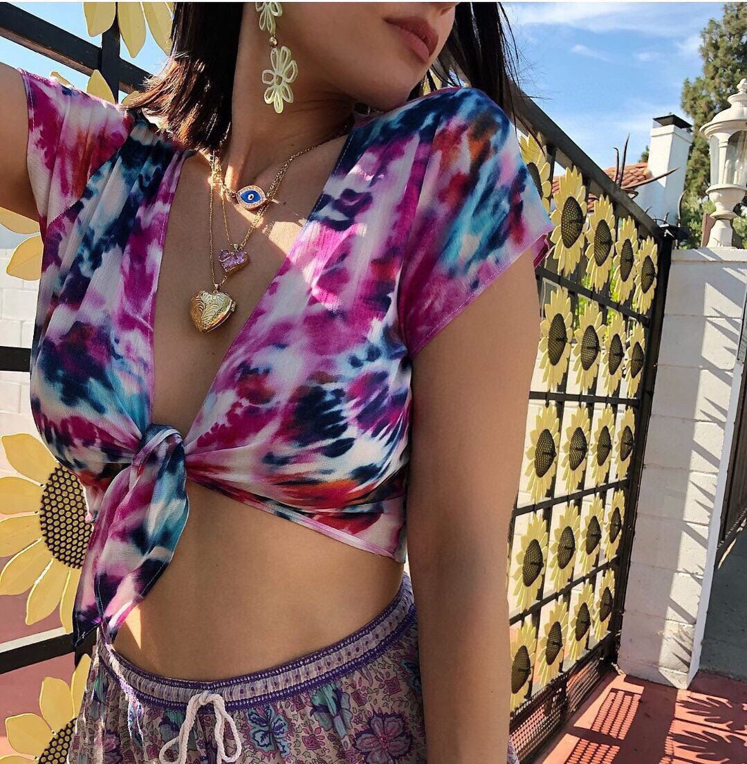 Celine Triomphe Pink Heart Crystal Necklace