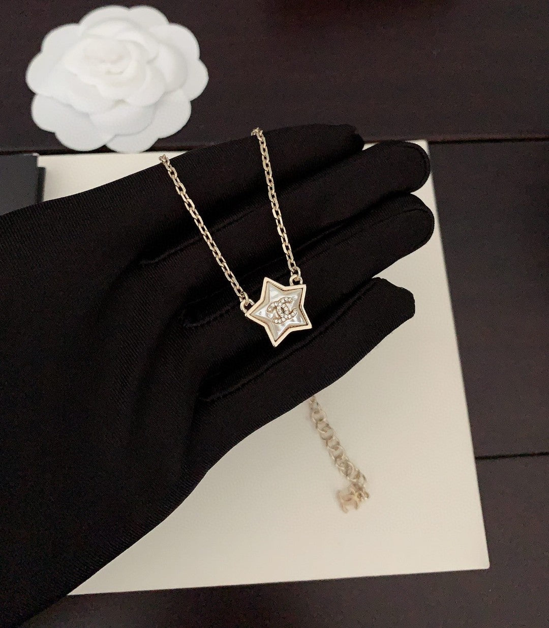 Chanel Star Pearl Necklace