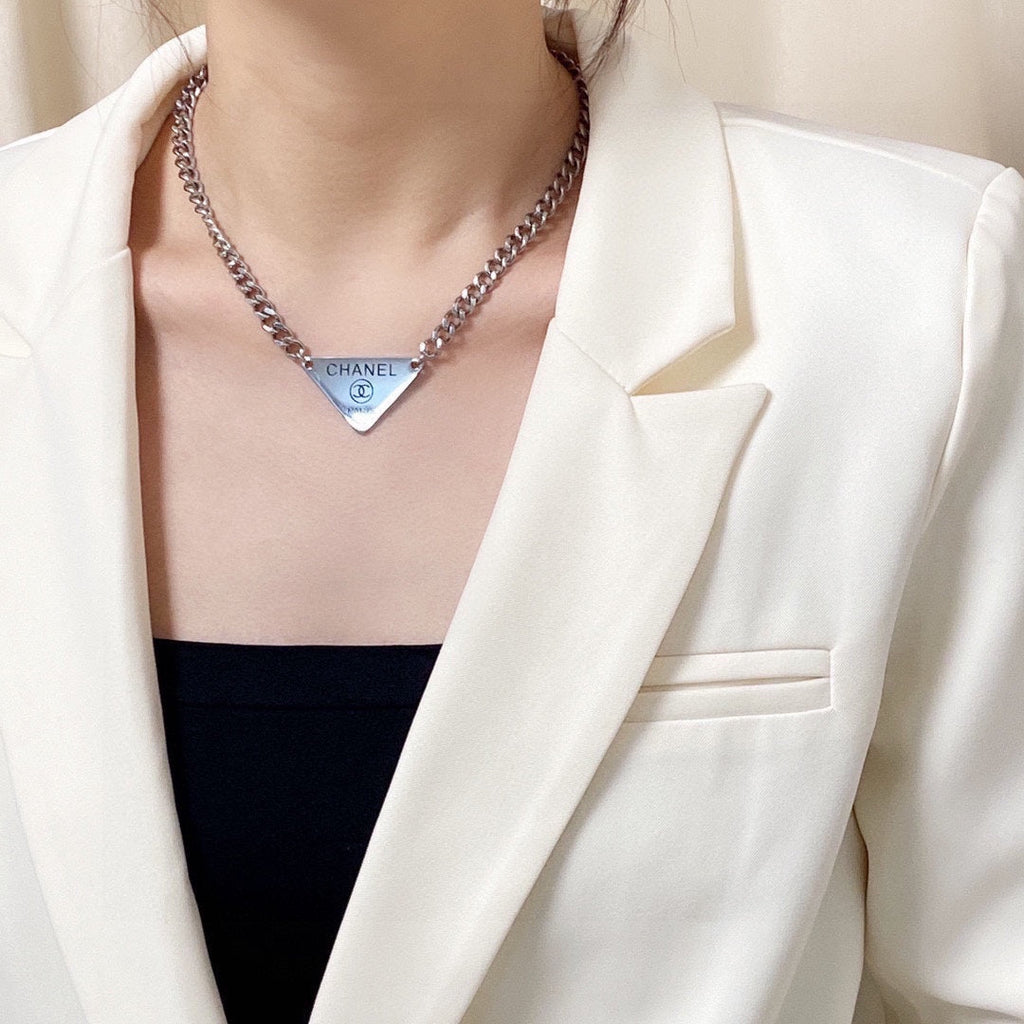 Chanel Triangle Necklace