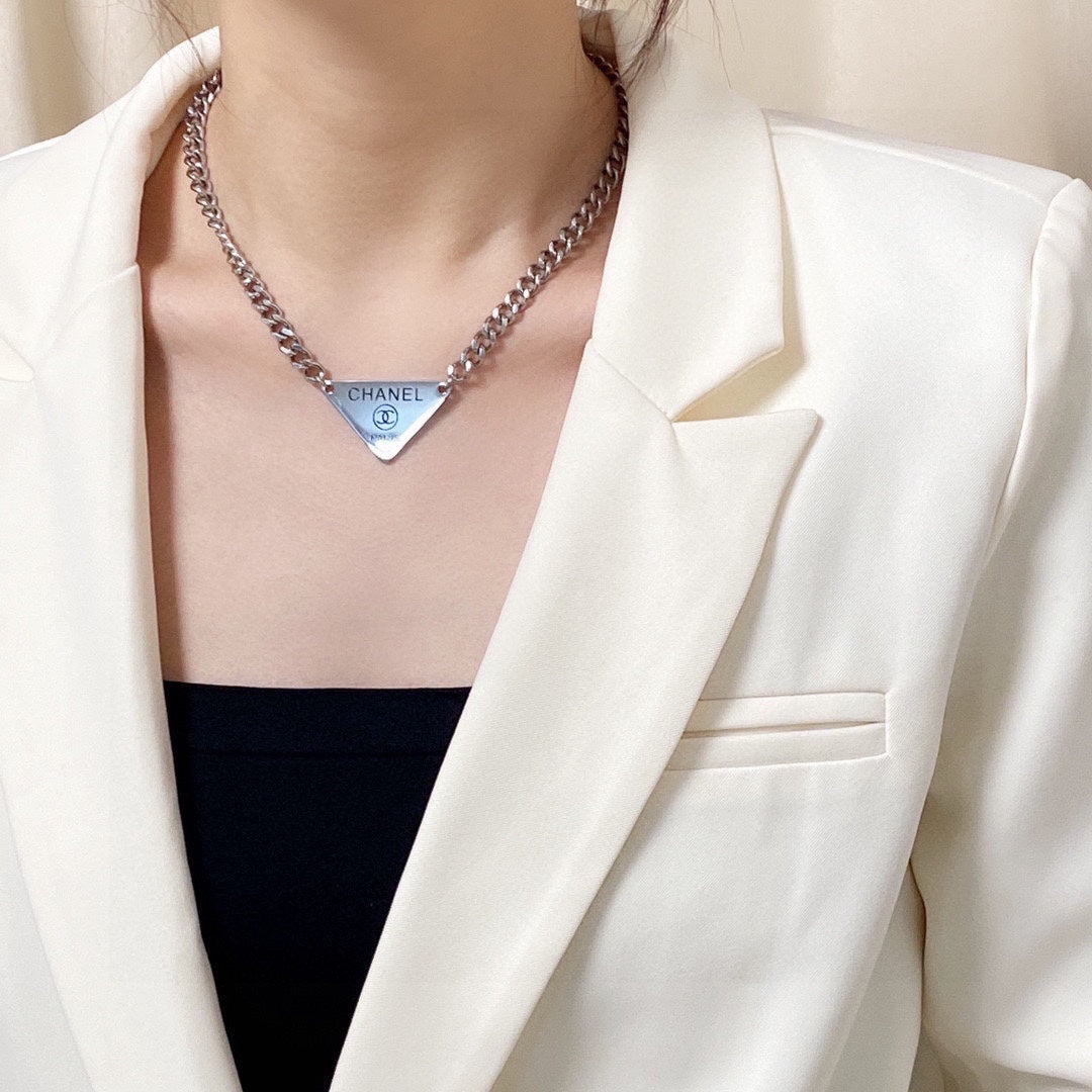 Chanel Triangle Necklace