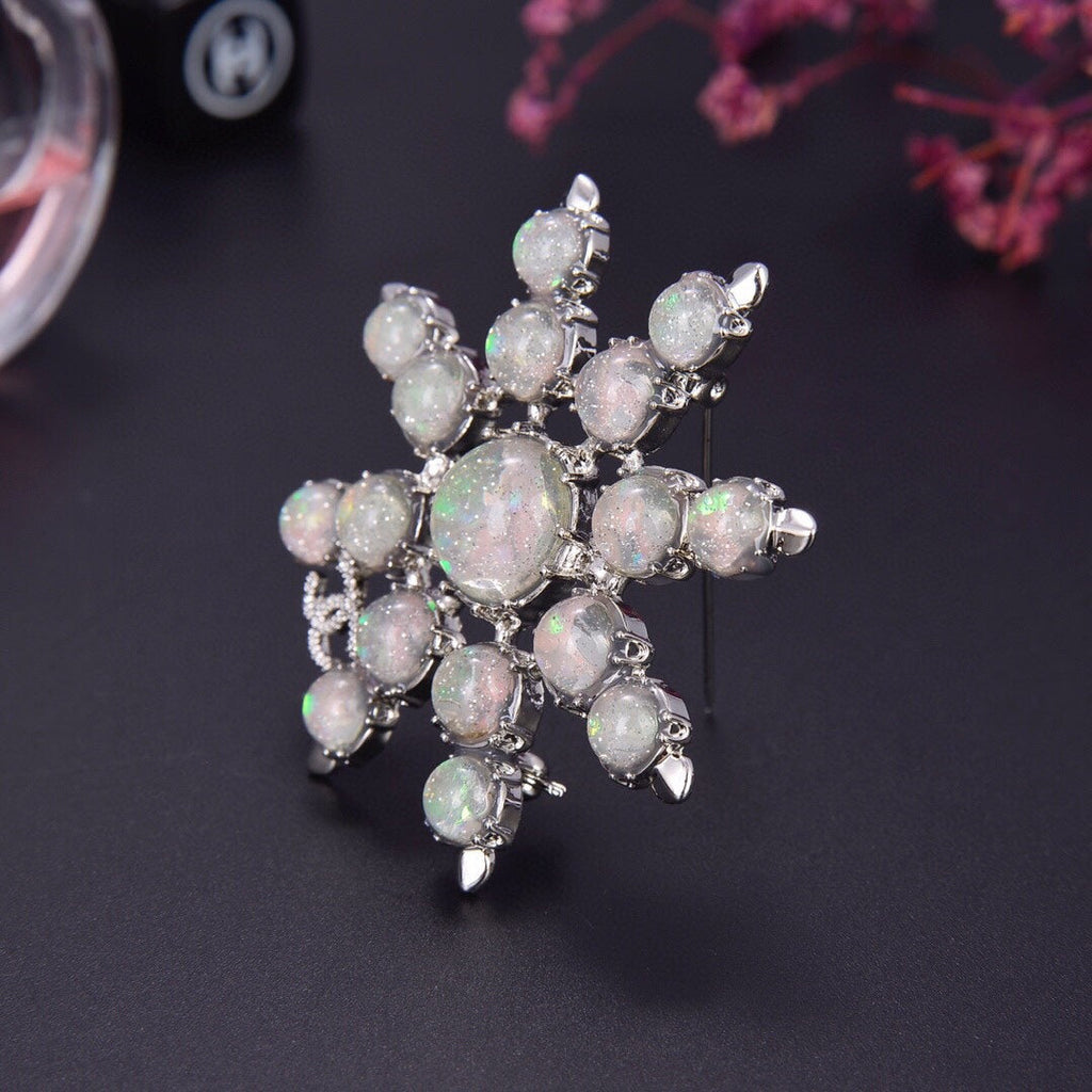 Chanel Flower Crystal Brooch