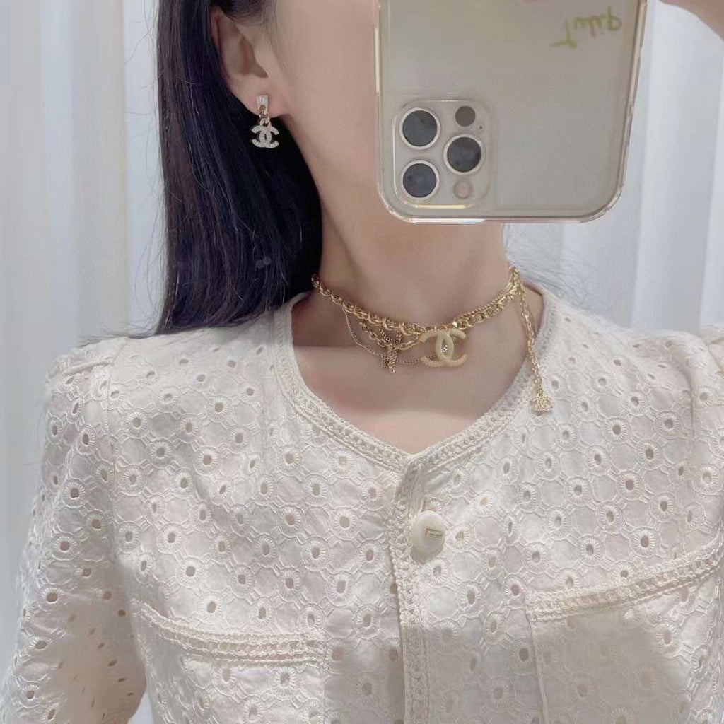 Chanel Crystals Choker Necklace