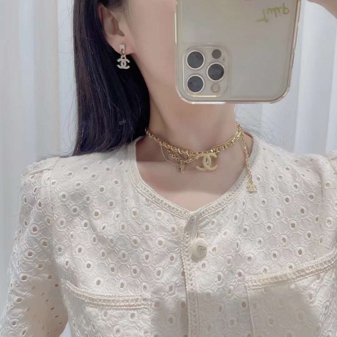 Chanel Crystals Choker Necklace