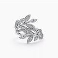 Tiffany Victoria Moissanite Vine Bypass Ring - 18K White Gold