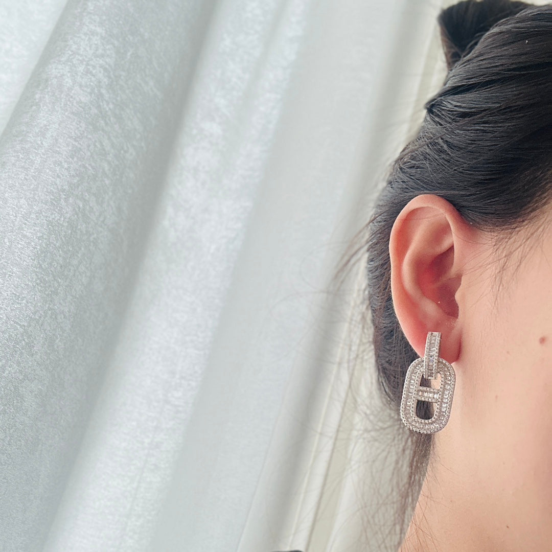 Hermes Diamond Earrings