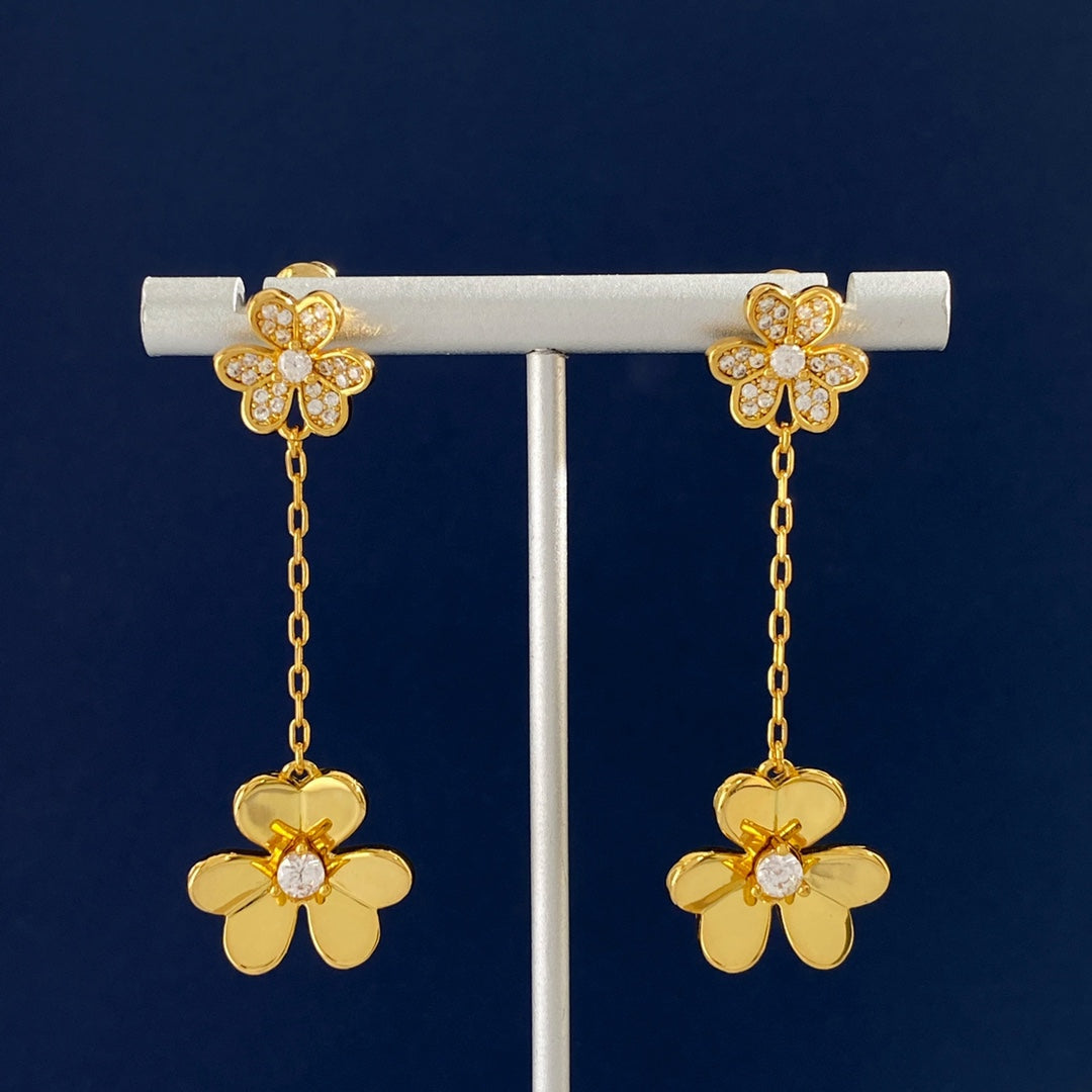 Frivole Pendant Earrings - 18K Gold