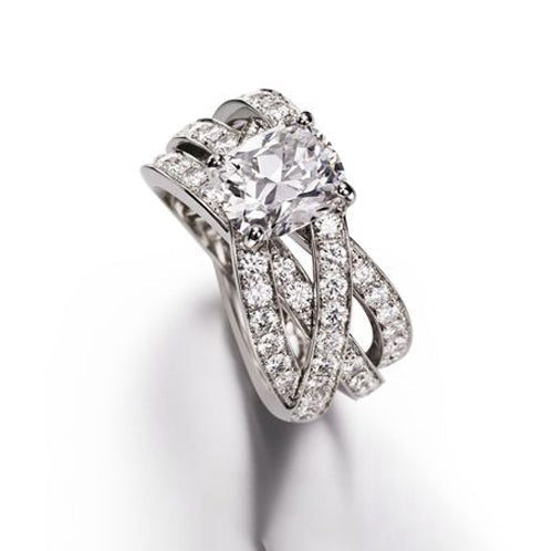 Limelight Jazz Party Ring - 18K White Gold