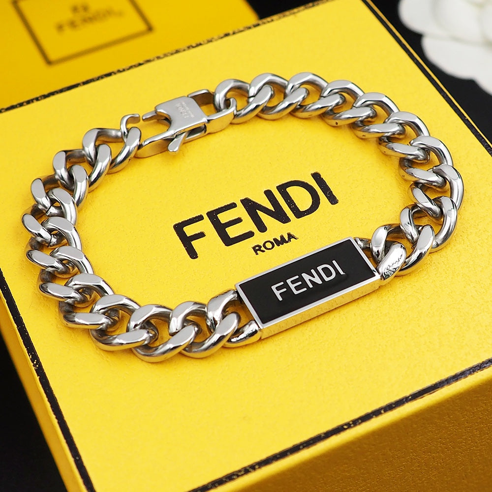 Fendi Chain Bracelet - 18K White Gold