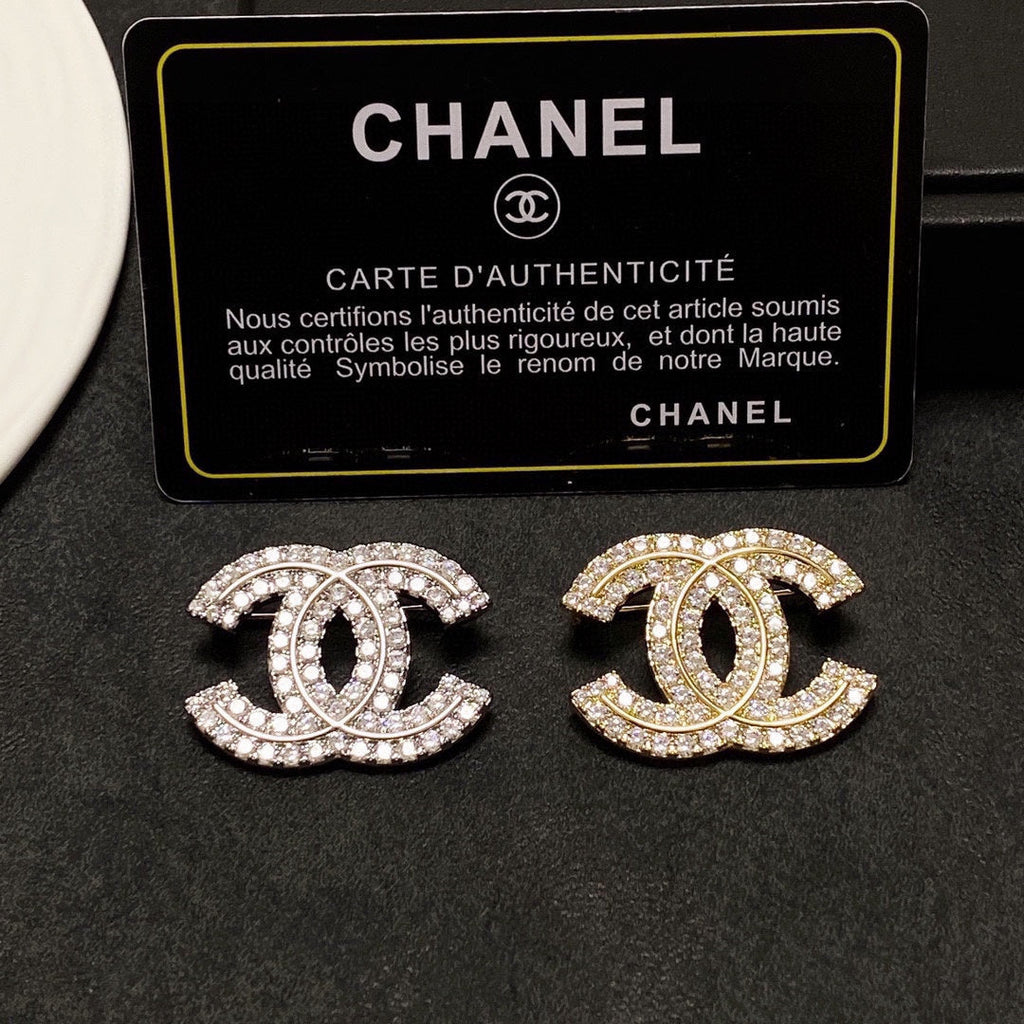 Chanel Diamond Brooch Set