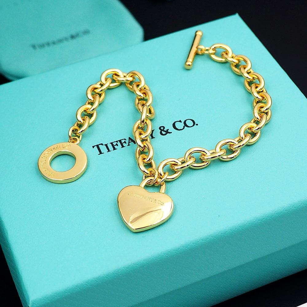 Tiffany Tag Chain Bracelet - 18K Gold