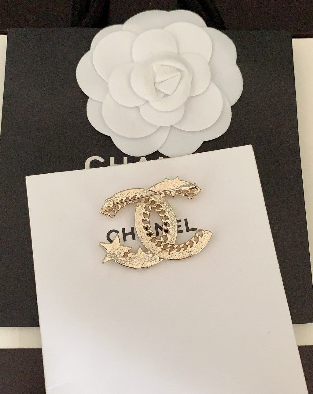 Chanel Star Crystal Brooch