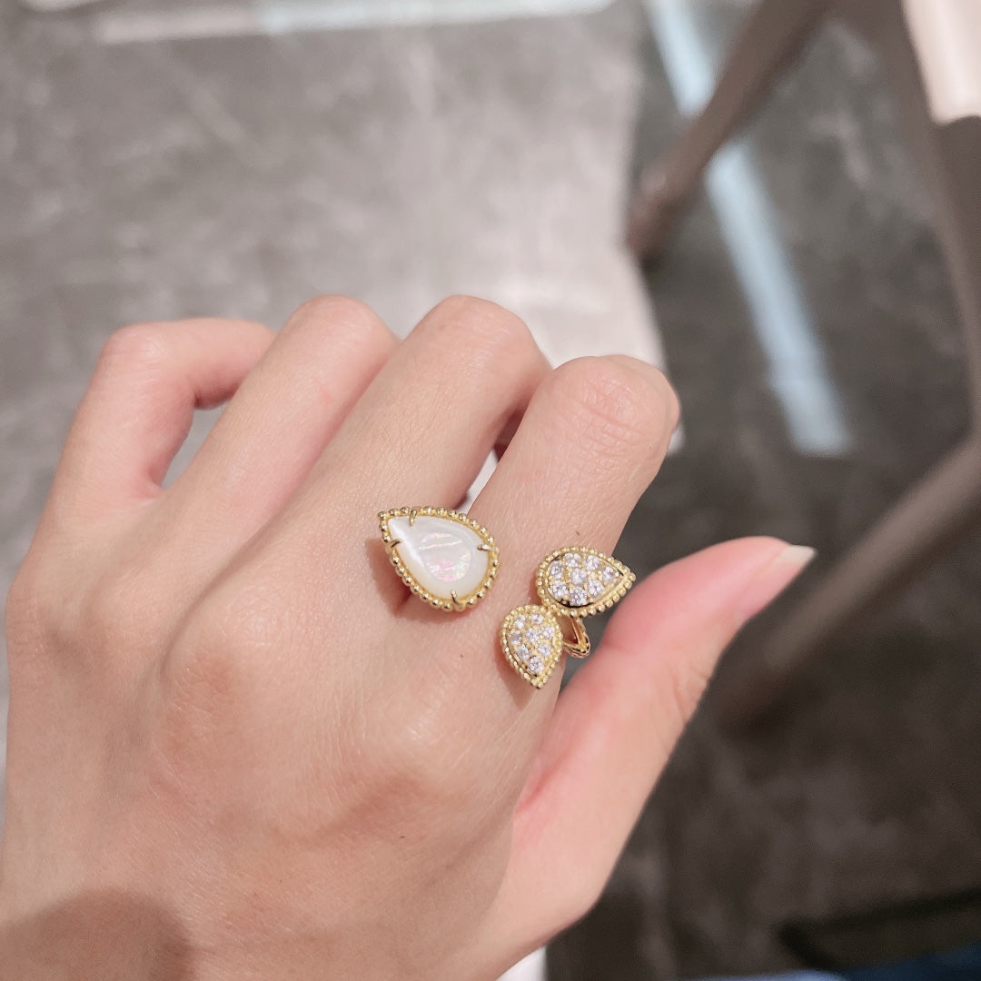 Serpent Boheme Moissanite Ring - 18K White Gold