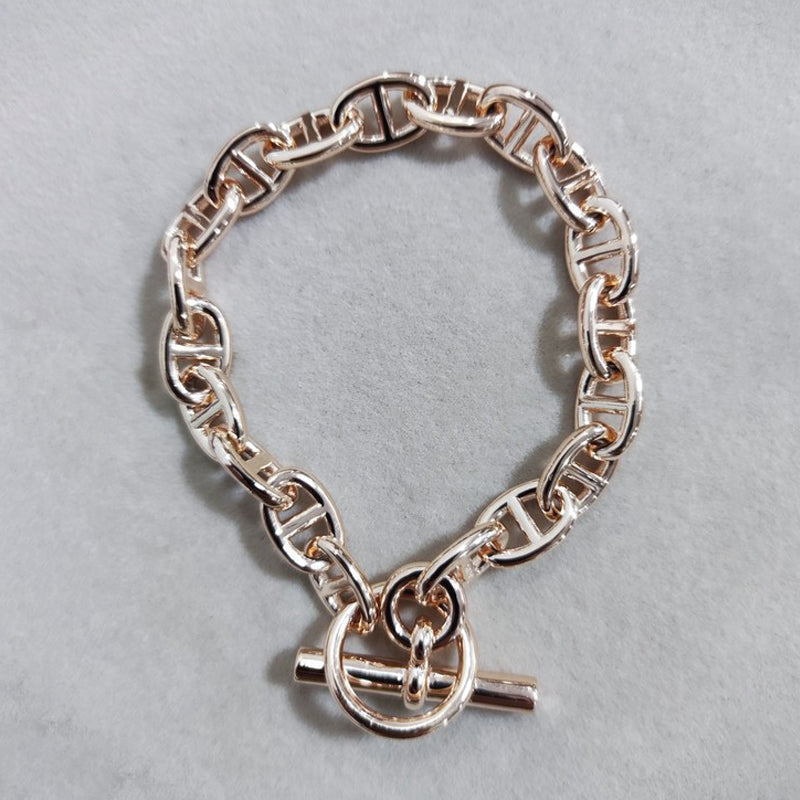 Hermes Chaine d'Ancre Enchainee Bracelet - 18K Gold