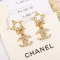 Chanel Star Crystal Earrings - 18K Yellow Gold