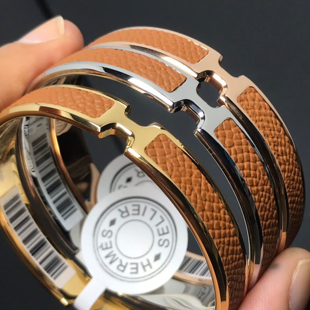 Hermes Olympe Orange Bracelet