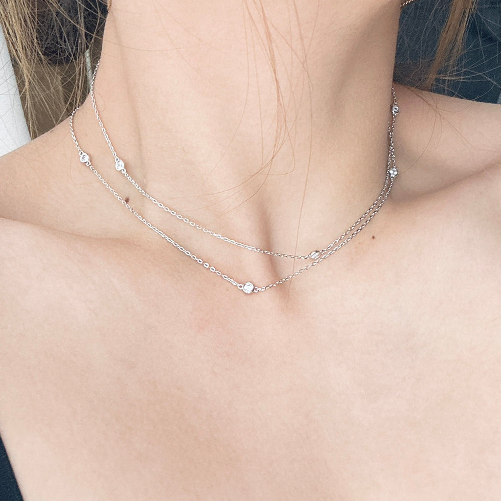 Tiffany Elsa Peretti Diamonds By The Yard Necklace
