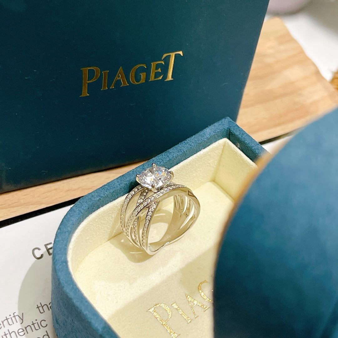 Limelight Jazz Party Ring - 18K White Gold