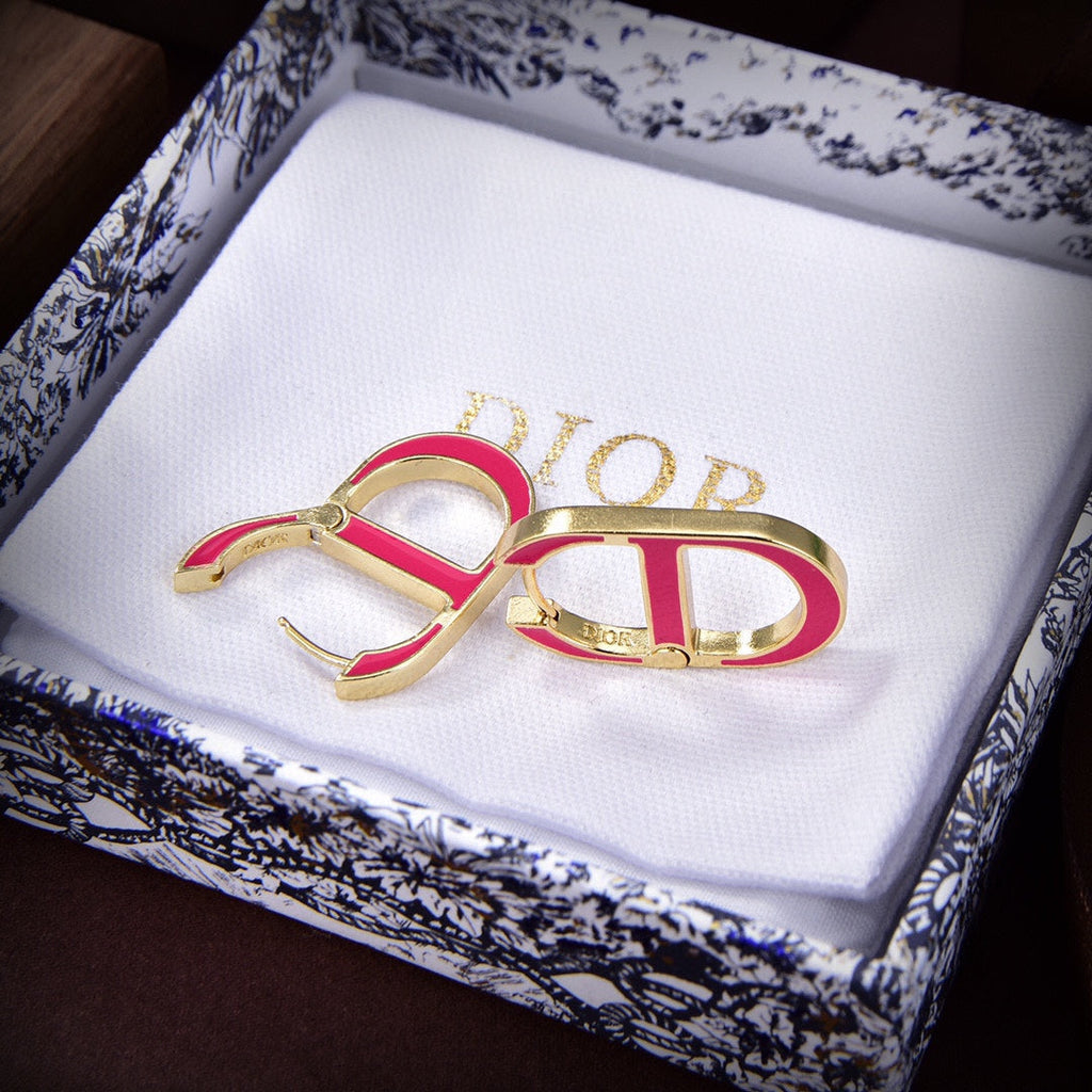 Dior 30 Montaigne Rani Pink Earrings