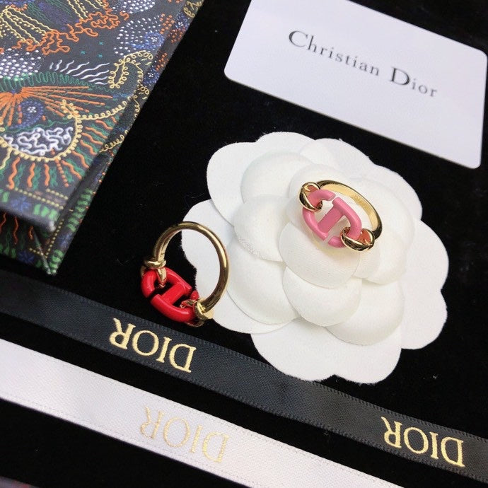 Dior Red Heart Ring - 18K Yellow Gold