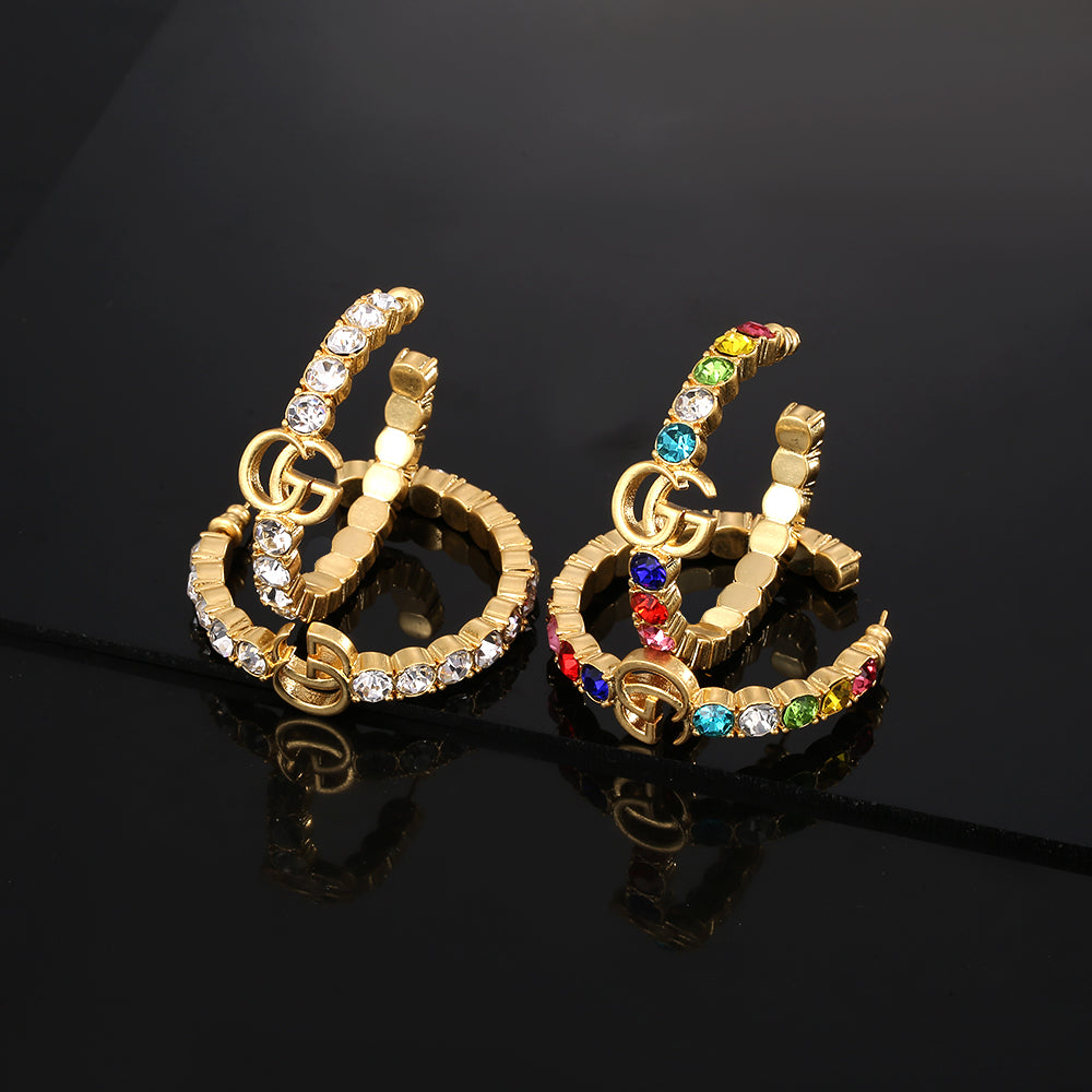 Gucci Double G Circle Earrings - 18K Yellow Gold
