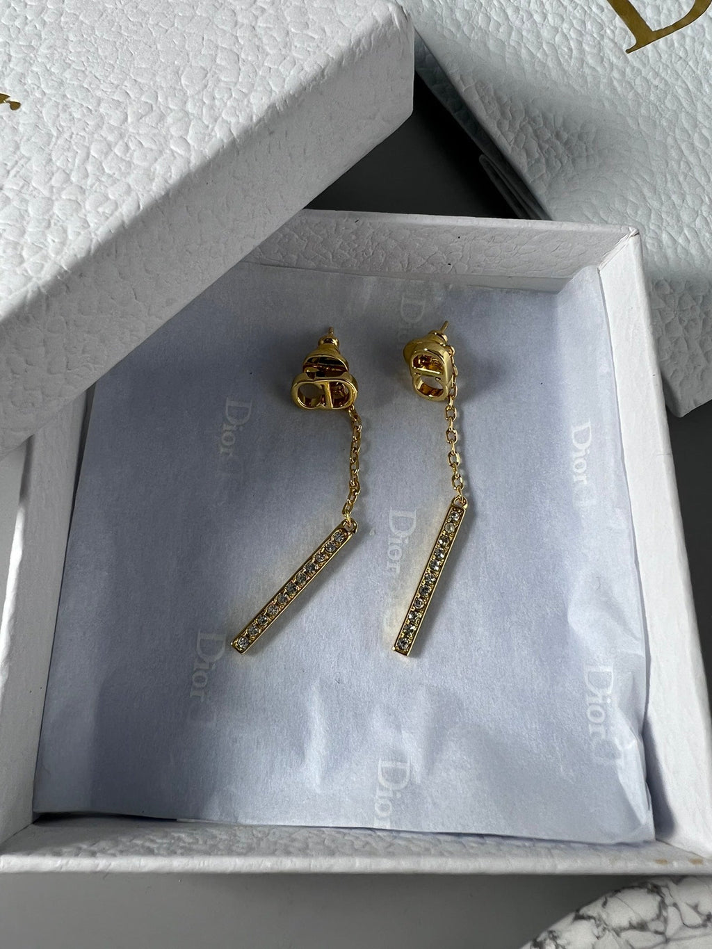Dior Vintage Tassel Diamond Earrings