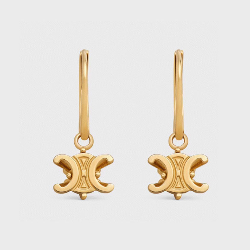 Celine Triomphe Solitaire Earrings
