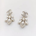 Chanel Crystals Pendant Earrings - 18K Yellow Gold