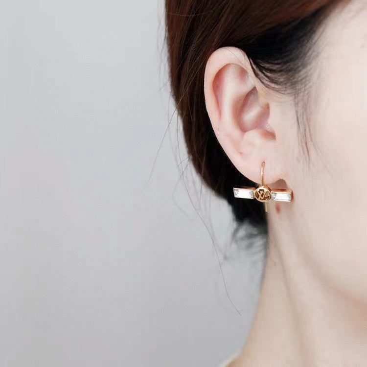 Louis Vuitton Crystal Earrings - 18K Yellow Gold