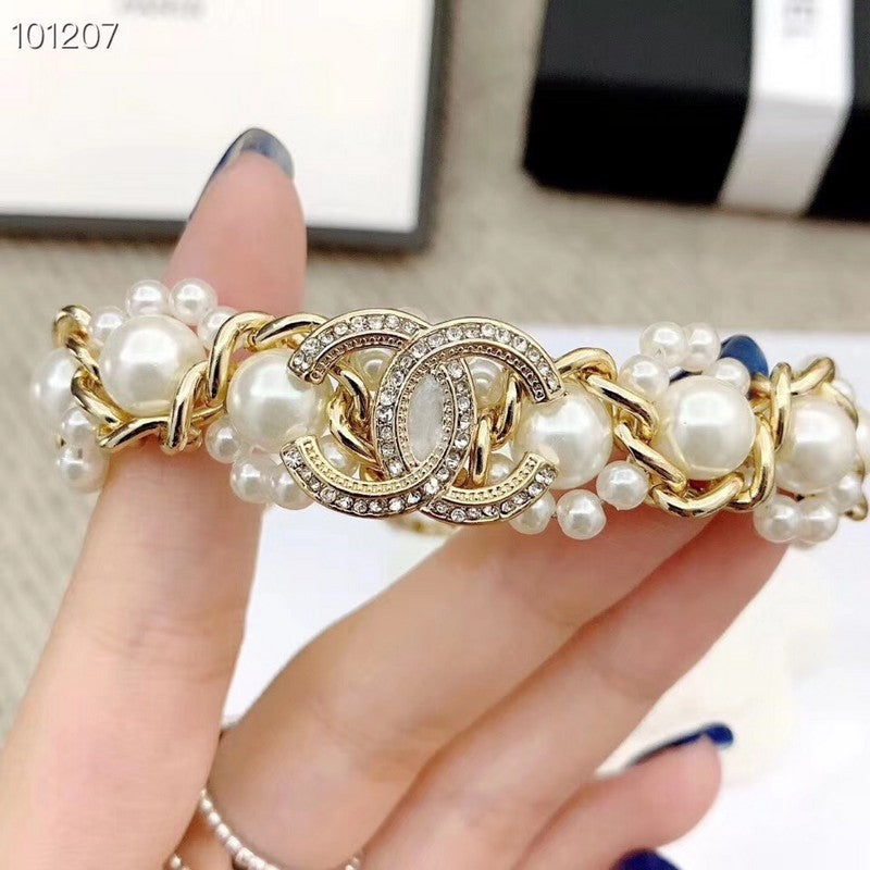 Chanel Pearl Braided Necklace