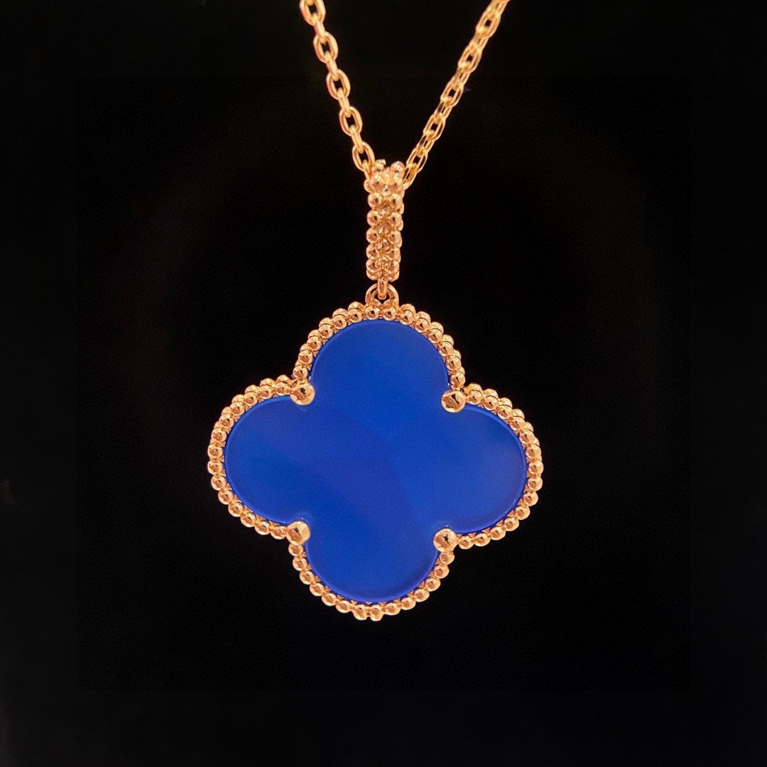 Magic Alhambra Agate Clover Necklace - 18K Gold