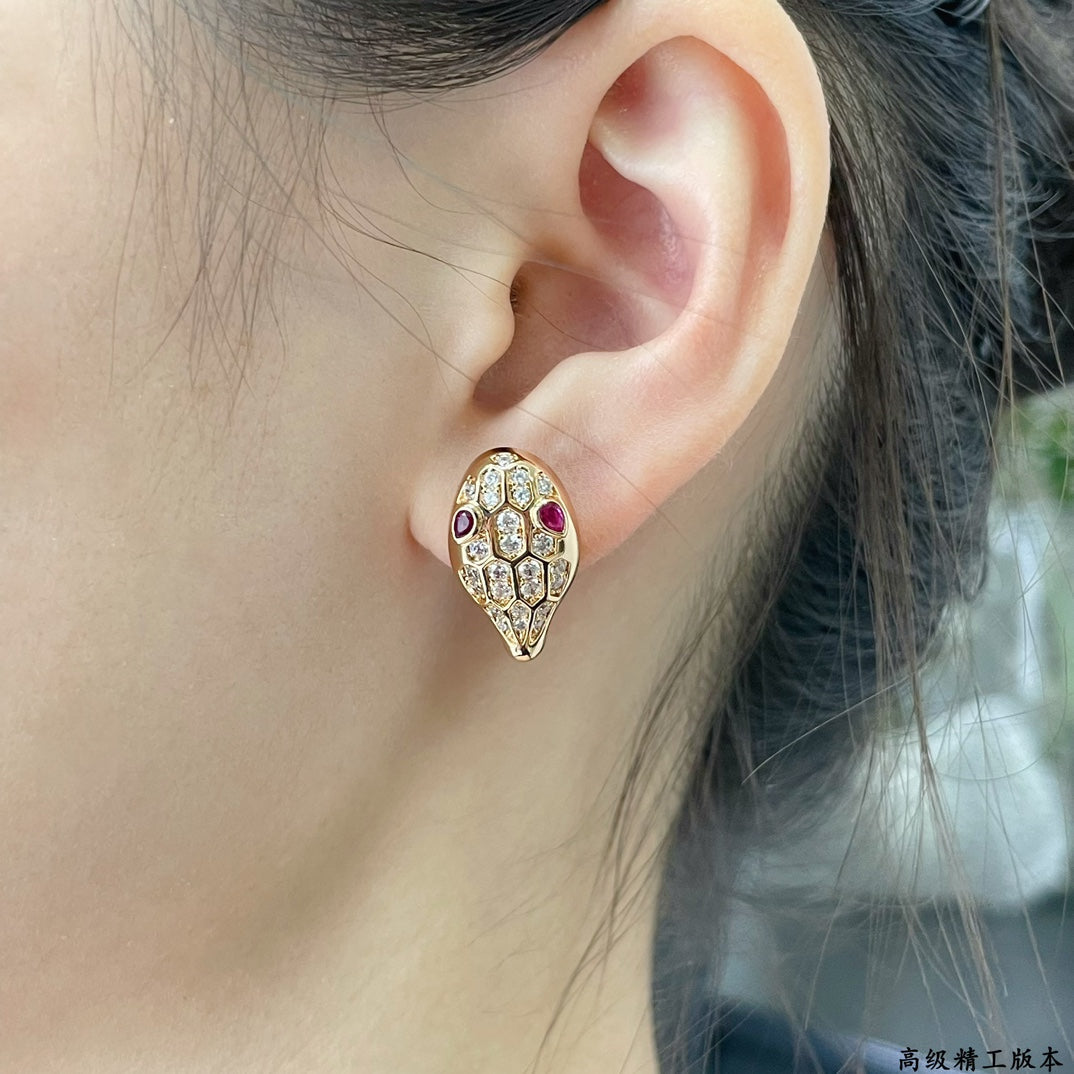 Bvlgari Serpenti Earrings - 18K Gold