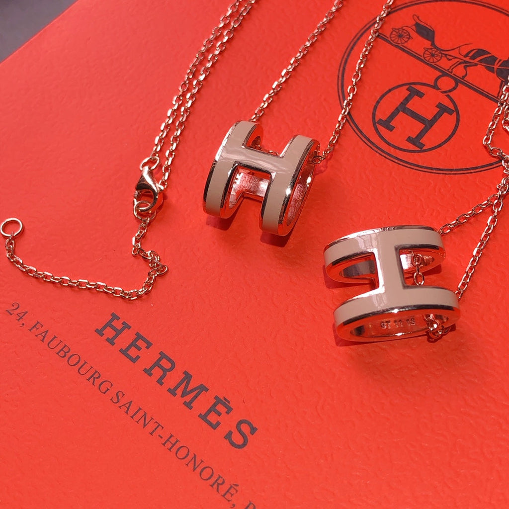 Hermes Mini Pop Grey Necklace