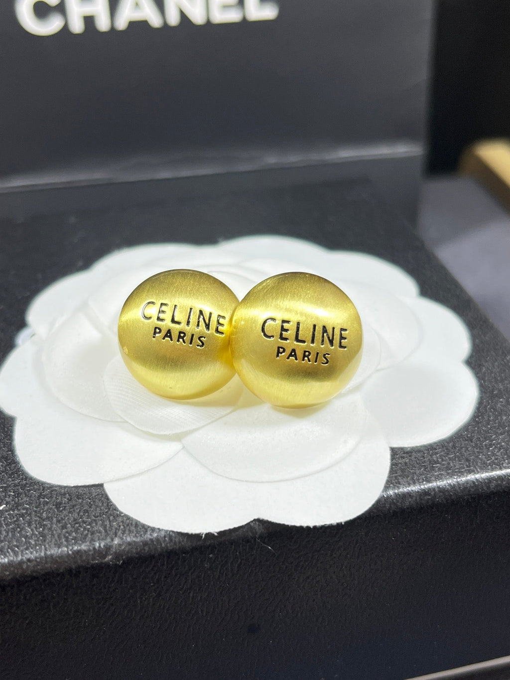Celine Triomphe Cicle Earrings - 18K Gold