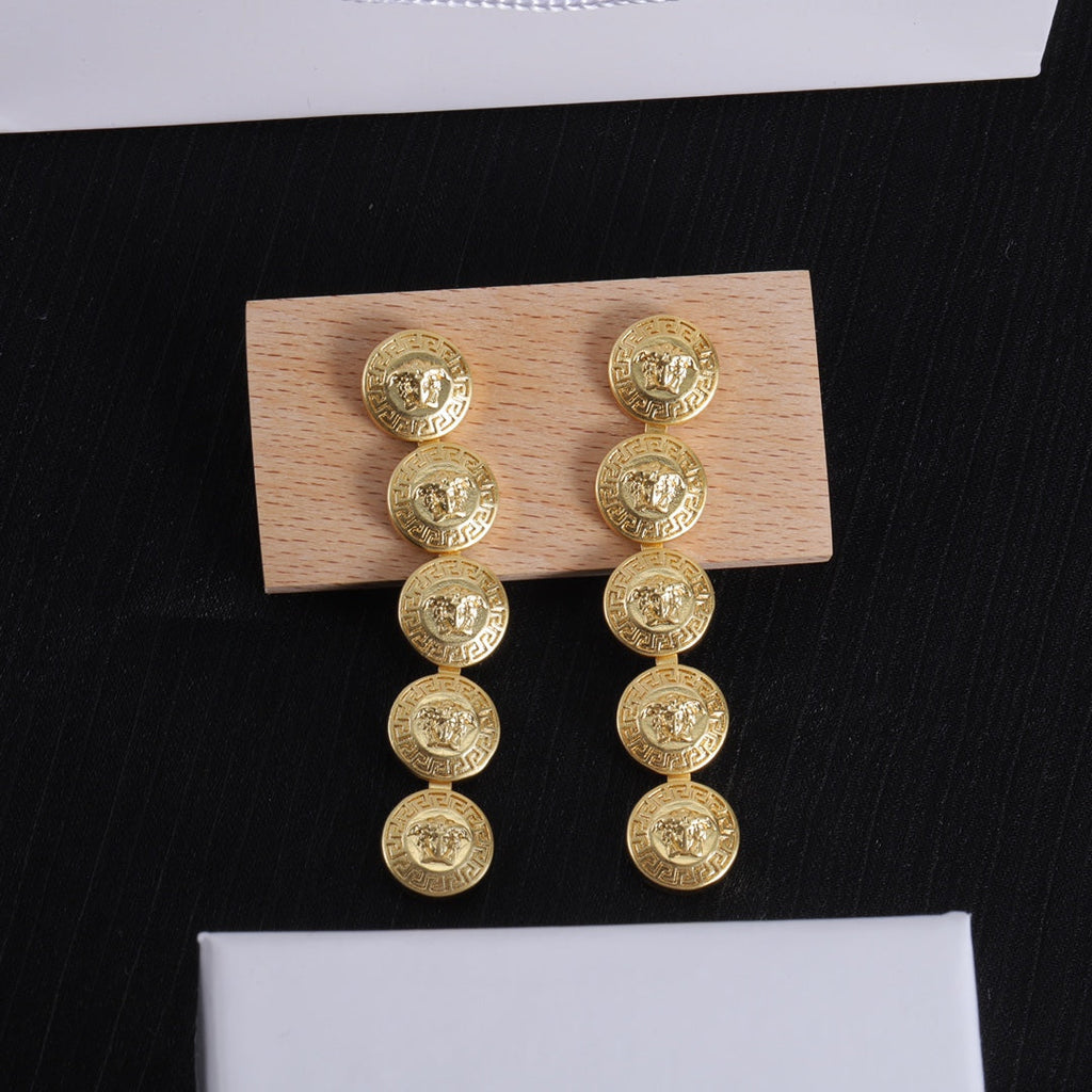 Long Earrings - 18K Yellow Gold