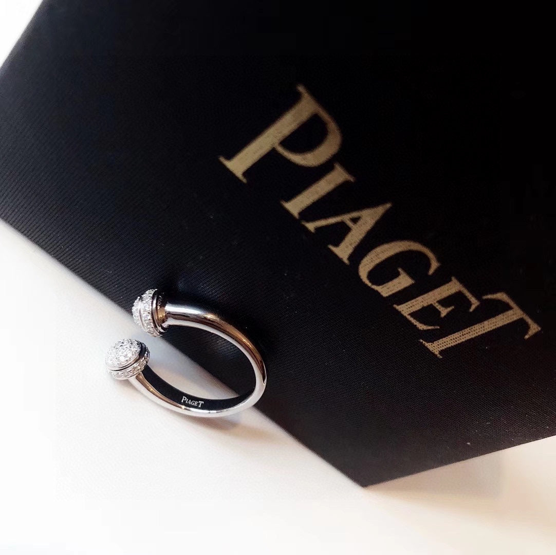 Open Ring - 18K White Gold